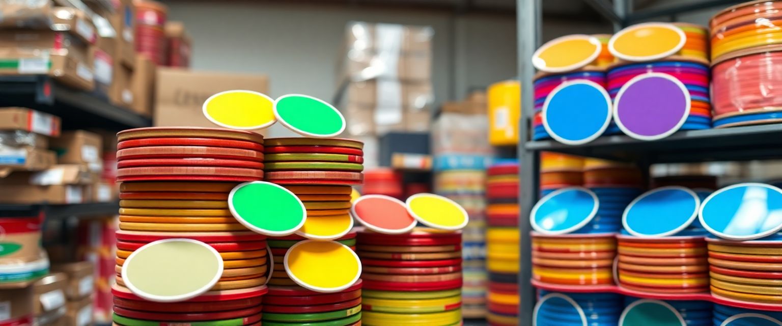 Etiquetas Redondas De Colores